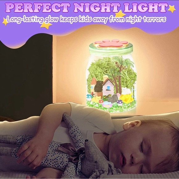 Light Up Cat Terrarium Kit DIY Night Light Activities Kits Arts & Craft - Picture 5 of 11